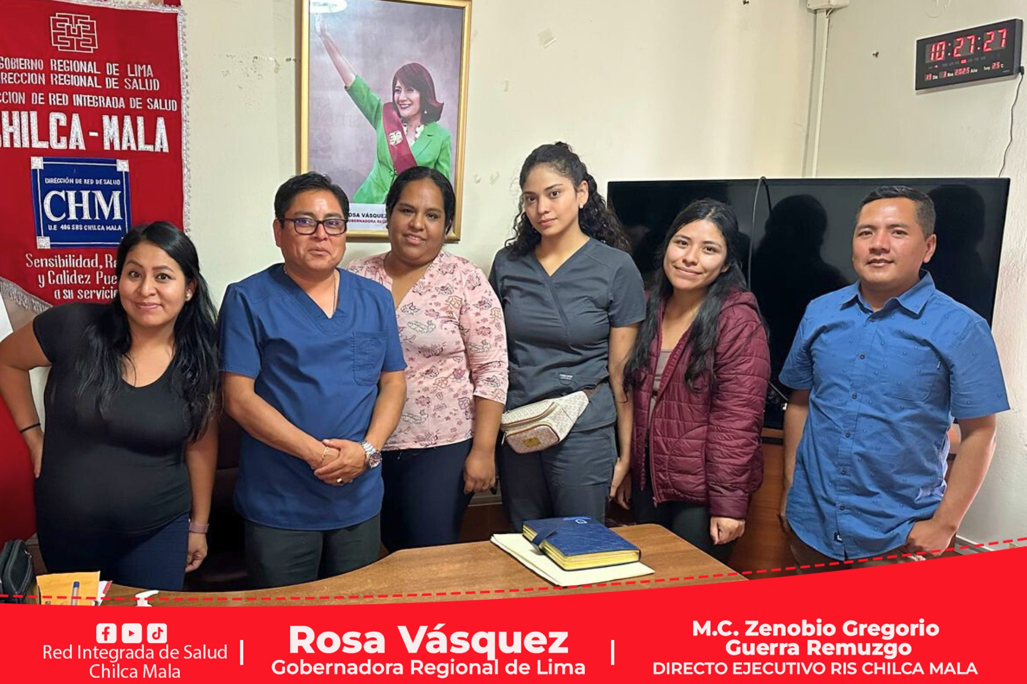 Director Ejecutivo de la RIS Chilca Mala se reúne con el personal asistencial del Puesto de Salud Piedra Grande