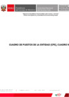 Vista preliminar de documento CUADRO DE PUESTOS DE LA ENTIDAD (CPE), CUADRO N° 1