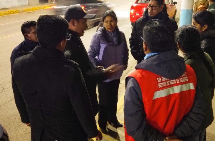 Municipalidad Provincial de Puno supervisa y entrega espacios para el armado de palcos en la festividad de la Virgen de la Candelaria