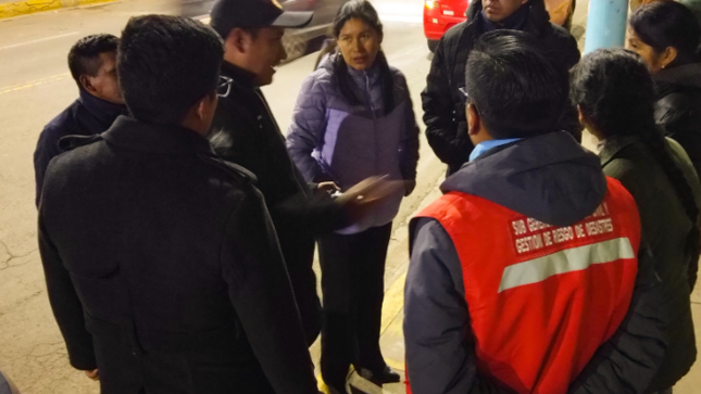 Municipalidad Provincial de Puno supervisa y entrega espacios para el armado de palcos en la festividad de la Virgen de la Candelaria