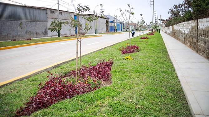 Alameda San Marcos cuenta con más de 4 mil metros² de áreas verdes 