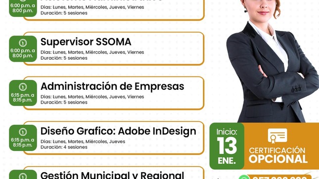 Invitación a cursos de empleabilidad