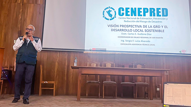 CENEPRED participa en conversatorio sobre GRD y desarrollo sostenible en San Martín