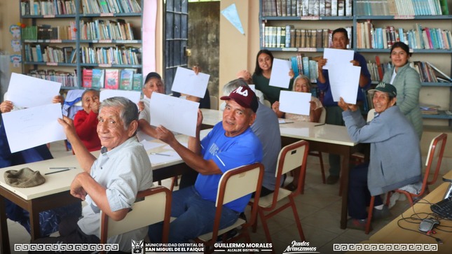 Inicio de taller de alfabetización. 