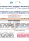 Vista preliminar de documento Cuadro Comparativo de modificaciones efectuadas al Manual de Contrataciones en el Mercado Extranjero (MAN-DPC-01) en la Versión 9
