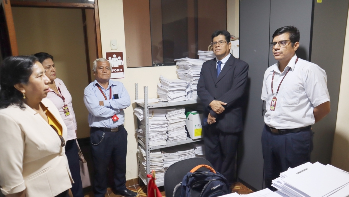 Supervisan funcionamiento de los juzgados de la provincia de Sechura