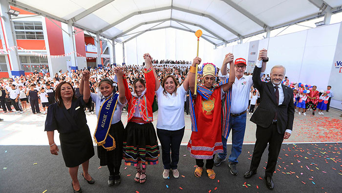 Presidenta Boluarte inauguró el Buen Inicio del Año Escolar 2025 en Escuela Bicentenario de Independencia
