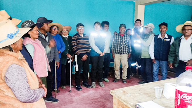 Cenepred visitó las comunidades campesinas de Querapi, Tonohaya y Huarina,