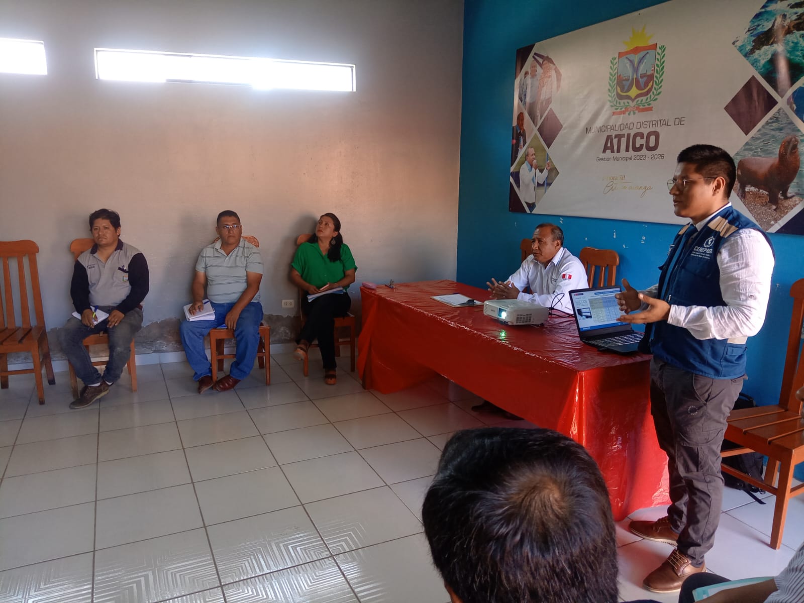 Cenepred brindó asesoría a los Grupos de Trabajo para la Gestión del Riesgo de Desastres (GTGRD) de los municipios de Atico y Chala, provincia de Caravelí; así como del municipio de Mariano Nicolás Valcárcel, provincia de Camaná.