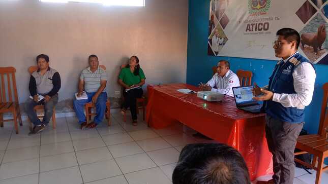 Cenepred brindó  asesoría a los Grupos de Trabajo para la Gestión del Riesgo de Desastres (GTGRD) de los municipios de Atico y Chala, provincia de Caravelí; así como del municipio de Mariano Nicolás Valcárcel, provincia de Camaná.