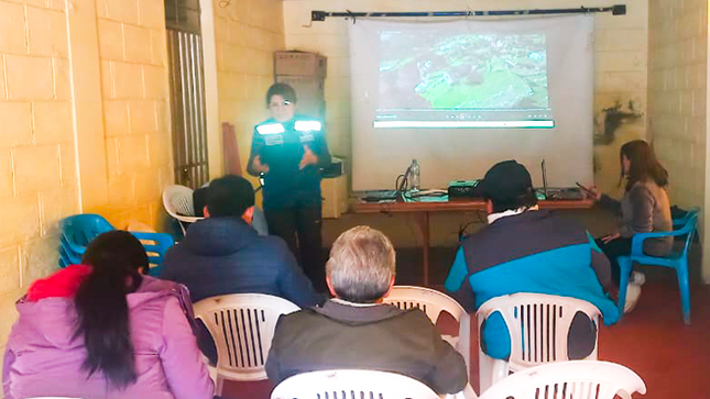 CENEPRED fortaleció los conocimientos en Gestión del Riesgo de Desastres en los equipos técnicos de las municipalidades distritales de Ubinas y Matalaque, en la provincia de General Sánchez Cerro.