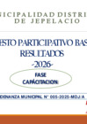 Vista preliminar de documento Diapositiva del Taller de Capacitación del Presupuesto Participativo 2026