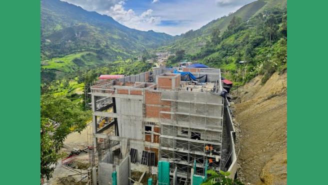 Cajamarca: construcción del Centro de Salud La Ramada superó el 35 % de avance
