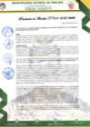 Vista preliminar de documento ENCARGAR, el despacho de alcaldía al REGIDOR EULOGIO ESCOBAR RONDINEL, por motivo de que el titular se encuentro en comisión de servicios o lo Ciudad de Lima, los días 12, 13 y 14 de marzo.
