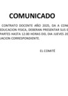 Vista preliminar de documento COMUNICADO EDUC FISICA