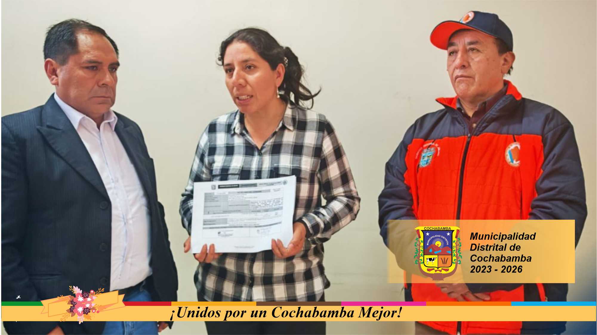 Municipalidad Distrital de Cochabamba Gestiona Combustible para trabajos de Emergencia