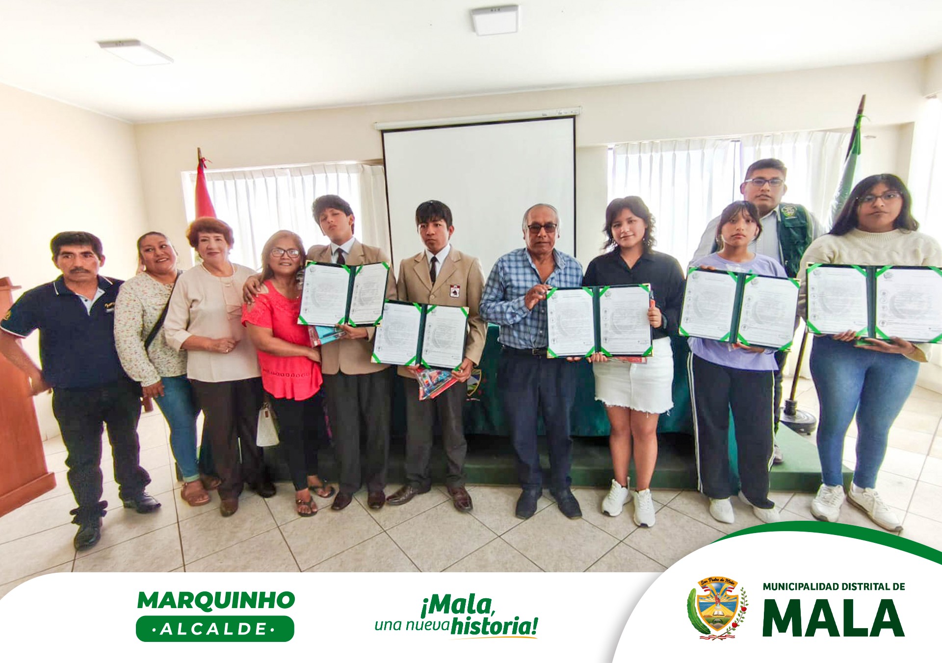 Reconocimiento a Alumnos del 5to de Secundaria del Distrito de Mala - 2024