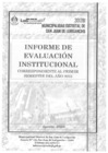 Vista preliminar de documento Informe de Evaluación Institucional - Correspondiente al primer semestre del año 2023 - I