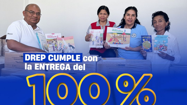 DREP CUMPLE CON LA ENTREGA DEL 100 % DE MATERIALES EDUCATIVOS EN EL PRIMER TRAMO
La Dirección Regional de Educación Piura completó la entrega del 100 % de materiales educativos en el primer tramo, asegurando que los estudiantes de la región cuenten con los recursos necesarios desde el inicio del año escolar. Esta distribución se realizó en la fecha establecida del 14 de marzo, en cumplimiento del Compromiso de Desempeño, específicamente en su Indicador 3.1, que mide el porcentaje de códigos modulares que reciben los materiales en el tiempo y forma adecuados.
El segundo tramo de distribución, con plazo hasta el 25 de abril, presenta un avance del 60 %. No obstante, en distritos en emergencia por lluvias y huaicos, como Canchaque, San Miguel de El Faique y Sapillica, el acceso restringido ha ralentizado el proceso. En Canchaque, por ejemplo, solo se ha alcanzado un 5 % de avance.
La DREP mantiene su esfuerzo para completar la entrega en toda la región, superando dificultades logísticas y ratificando su compromiso con el derecho a la educación de miles de estudiantes.