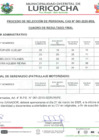 Vista preliminar de documento Resultados Finales convocatoria CAS N°03
