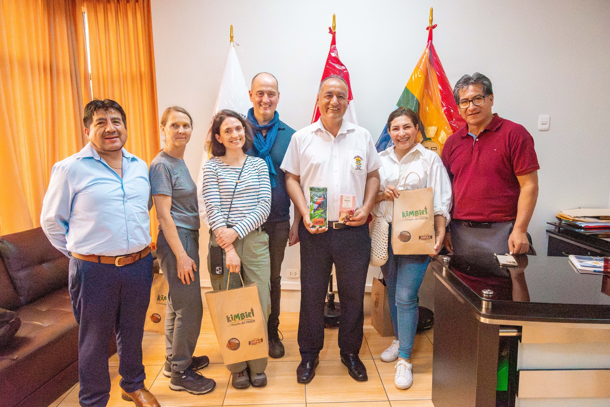 Municipalidad de Kimbiri recibe la visita de empresarios alemanes y franceses