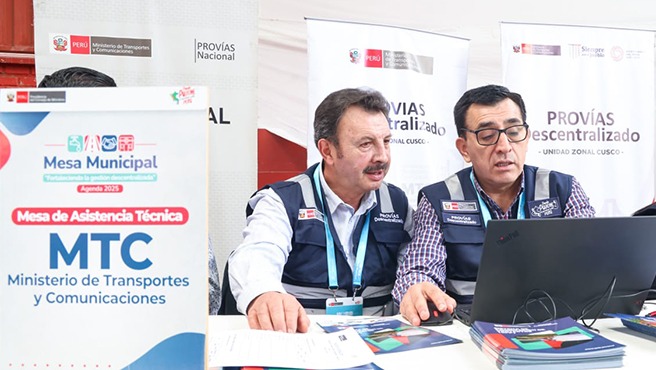 MTC impulsa desarrollo en Cusco, Apurímac y Madre de Dios con importantes obras de infraestructura