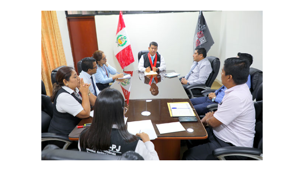 Jefe de Odanc Tumbes sostuvo reunión de Coordinación con Administradores y coordinadores del Distrito Judicial de Tumbes