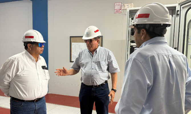 Presidente del directorio de Distriluz realizó visita técnica a la subestación de transformación Catacaos