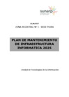 Vista preliminar de documento Plan de Mantenimiento de Infraestructura Informática 2025-ZRI
