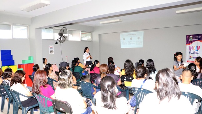 Municipalidad de Huaral realiza charla "De Vuelta al Cole para Niños con discapacidad"