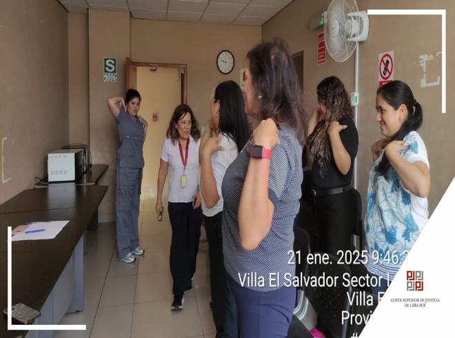 Charlas y talleres de salud para el bienestar de los trabajadores de la Corte Superior de Justicia de Lima Sur
