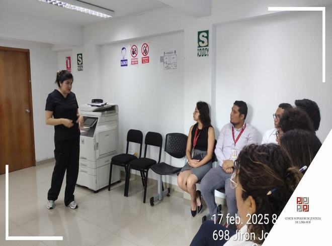 Charlas y talleres de salud para el bienestar de los trabajadores de la Corte Superior de Justicia de Lima Sur