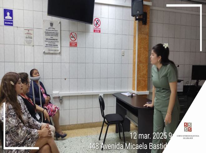 Charlas y talleres de salud para el bienestar de los trabajadores de la Corte Superior de Justicia de Lima Sur