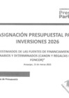 Vista preliminar de documento Asignación Presupuestal 2026 