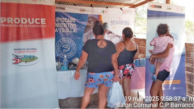 Foto Venta de pescado fresco y económico llega al caserío de Barrancos 