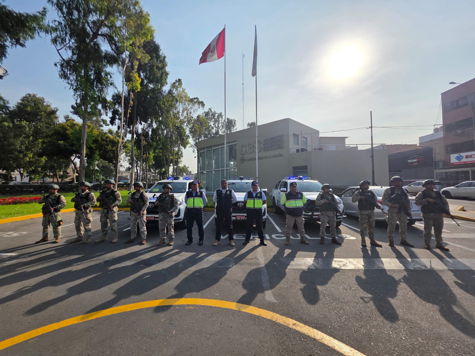 Efectivos de serenazgo y del ejército realizan patrullaje conjunto en La Molina