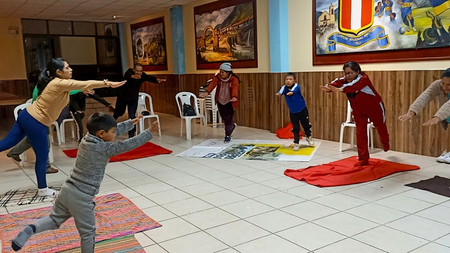 Nota de prensa sobre los talleres de yoga organizados por la Municipalidad Distrital de Ascensión 