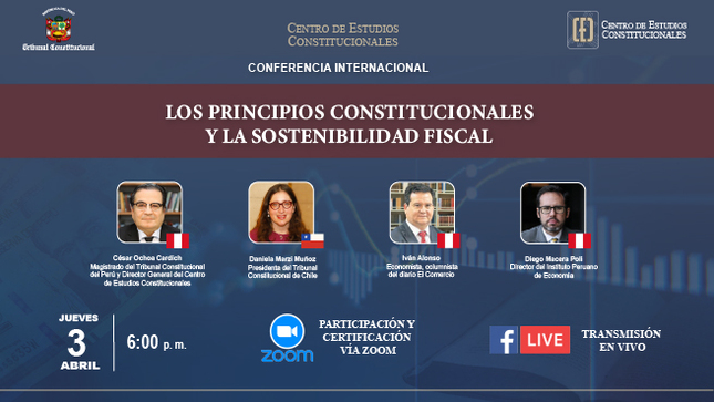 CEC del TC organiza conferencia internacional “Los principios constitucionales y la sostenibilidad fiscal”