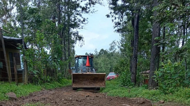 Descolmatación de caminos vecinales
