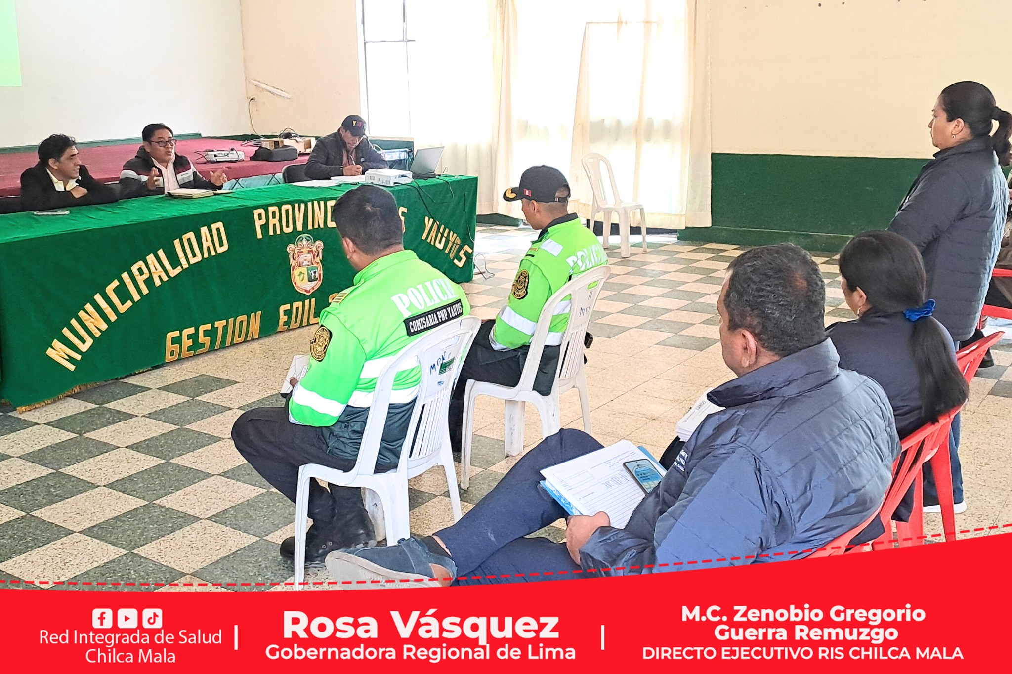 RIS Chilca Mala participa en reunión del Comité Provincial de Salud, en la Provincia de Yauyos