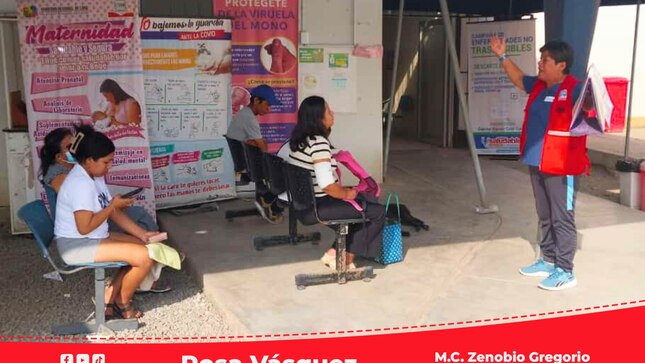 RIS Chilca Mala realiza prevención y orientación sobre el dengue en el Centro de Salud de Mala