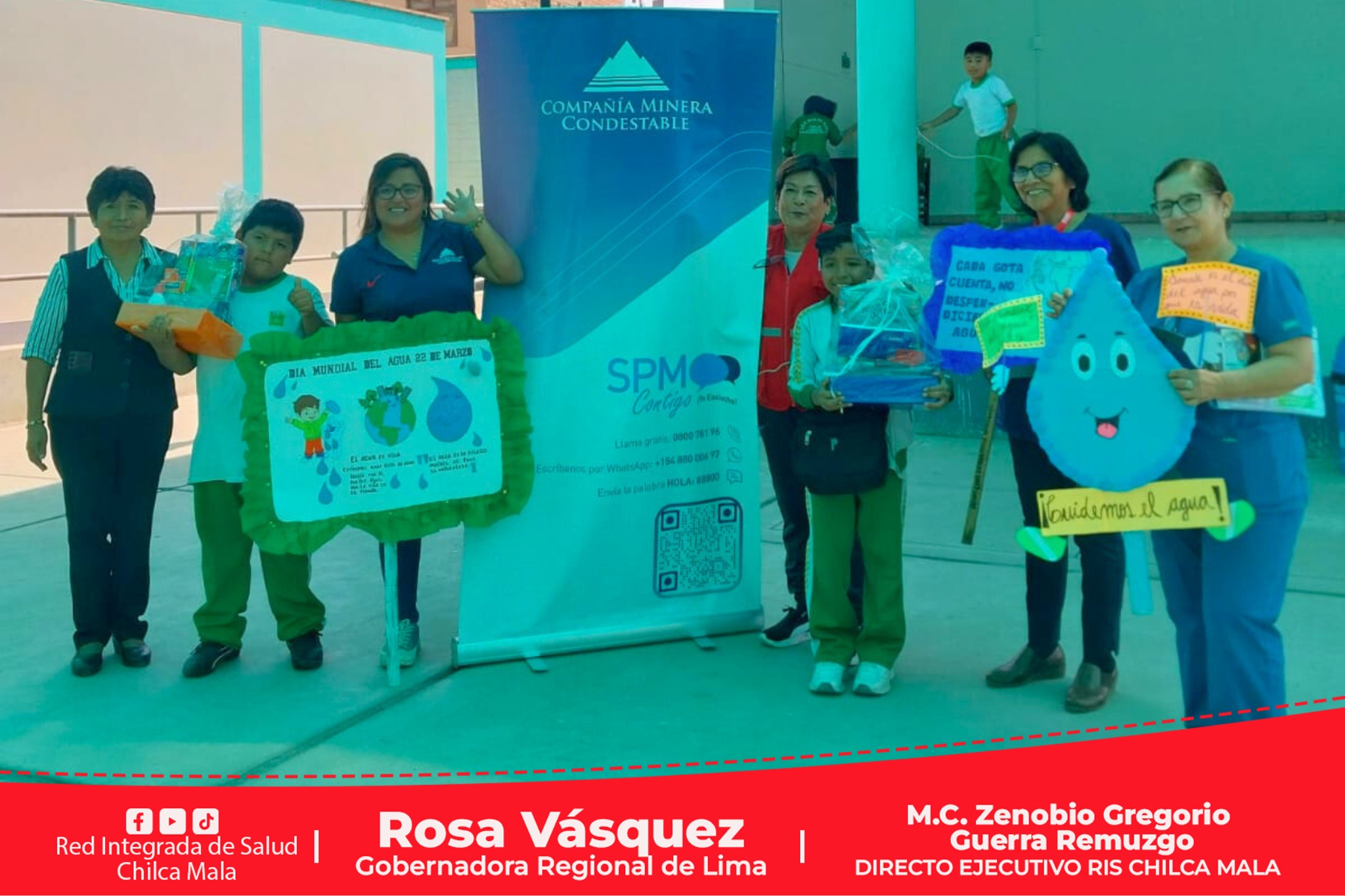 RIS Chilca Mala: Centro de Salud de Mala realiza pasacalle por el Día Mundial del Agua
