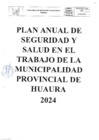 Vista preliminar de documento PLAN ANUAL DE SEGURIDAD Y SALUD EN EL TRABAJO - 2024