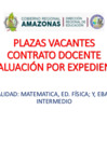 Vista preliminar de documento PLAZAS VACANTES MATEMATICA EDUC FISICA EBA INICIAL INTERMEDIO