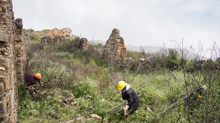 Trabajos para formulación de proyecto de emergencia en Marcahuamachuco