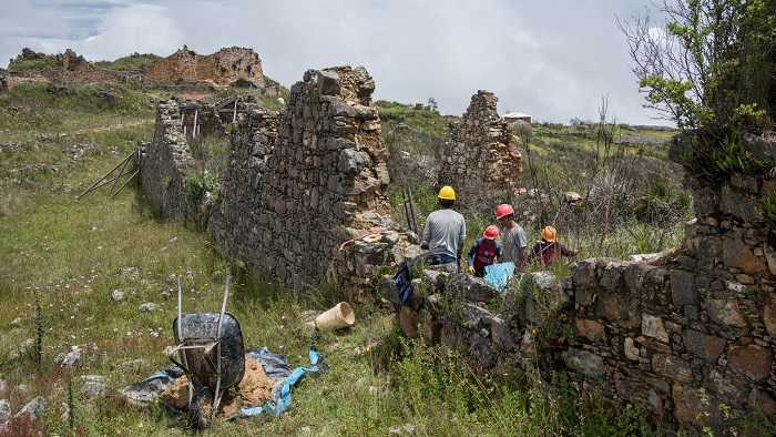 Trabajos para formulación de proyecto de emergencia en Marcahuamachuco
