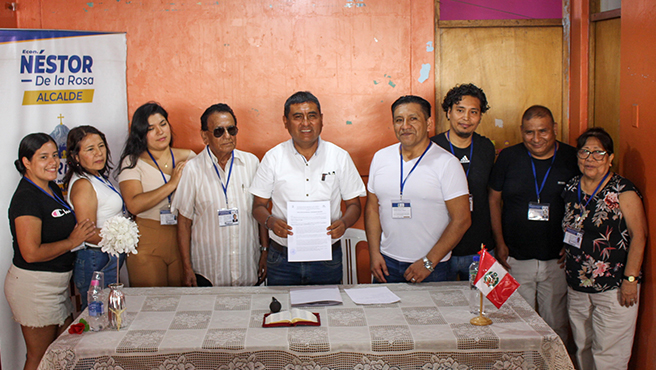 Toma de Juramento y entrega de Credenciales a la Junta Directiva del AA.HH Villa María del Rímac