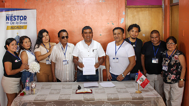 Toma de Juramento y entrega de Credenciales a la Junta Directiva del AA.HH Villa María del Rímac 
