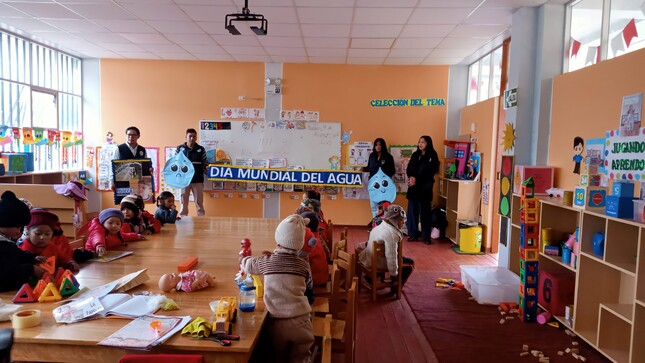 Nota de prensa sobre la realización de charlas educativas en escuelas del distrito de Ascensión.