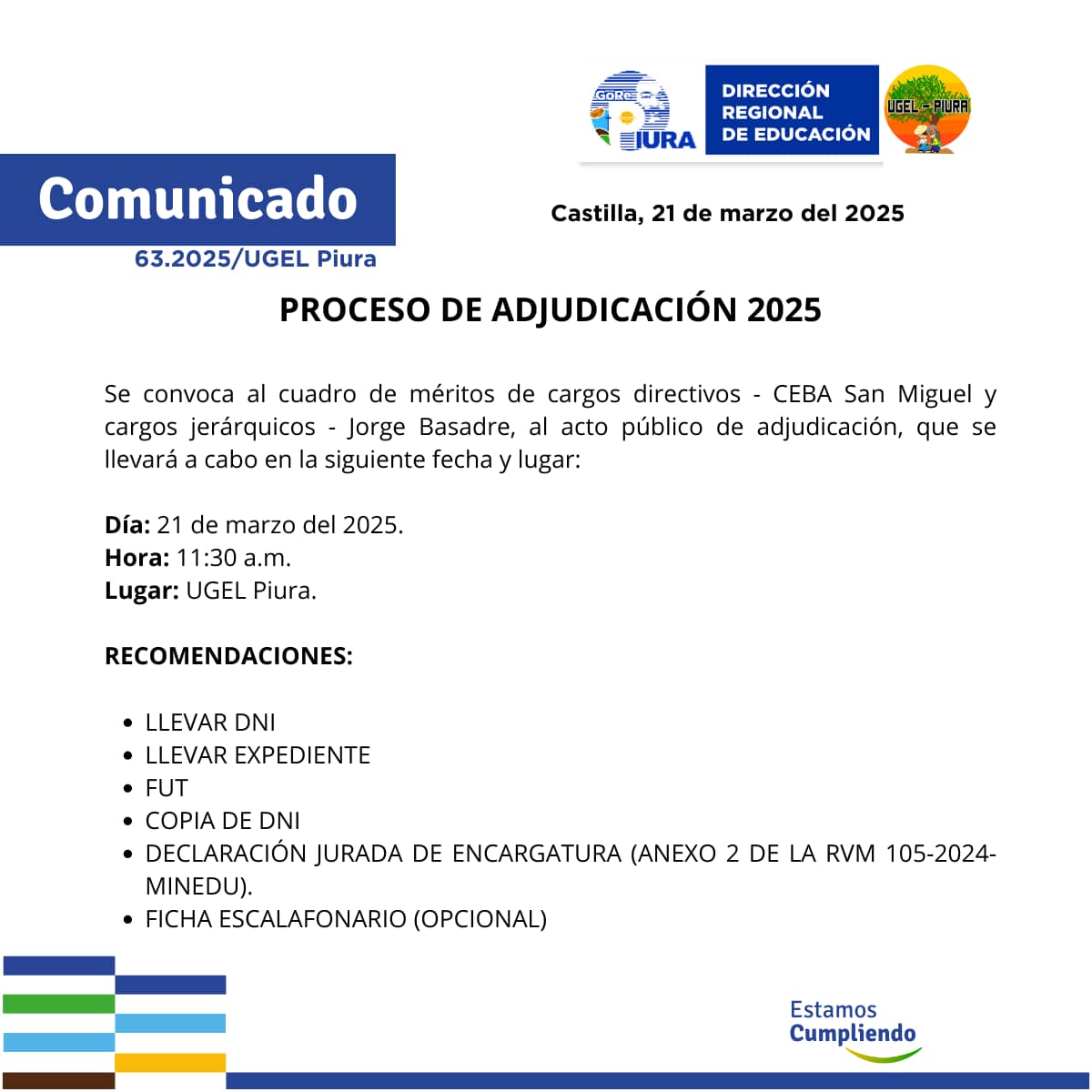 Comunicado